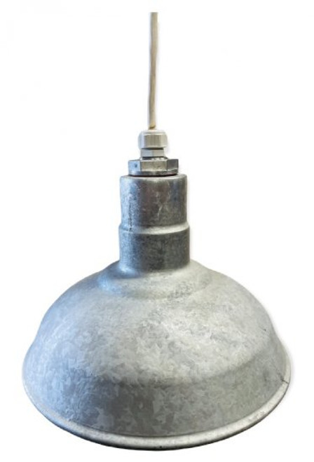 Ark Lighting ACN001-0-AS12 Standard Dome 4FT White Cord Pendant RLM Incandescent Kit Galvanized