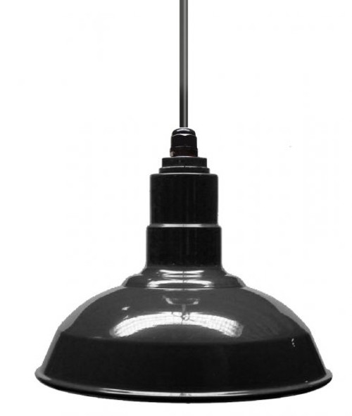 Ark Lighting ACN001-1-AS12 Standard Dome 4FT Black Cord Pendant RLM Incandescent Kit Black