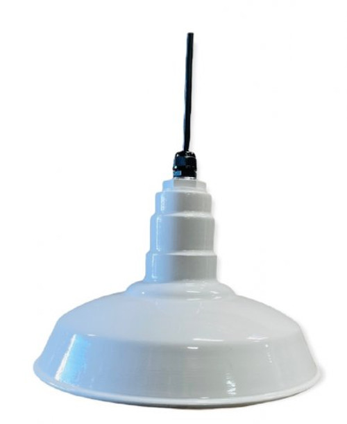Ark Lighting ACN001-1-AS14 Standard Dome 4FT Black Cord Pendant RLM Incandescent Kit White