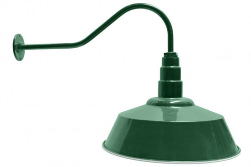 Ark Lighting AGB101-AS20 Standard Dome Gooseneck RLM Incandescent Kit Green