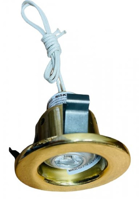 Ark Lighting ARLV-2500-LED Low Voltage 2-3/4" inch Recessed Trim 2 Watt LED MR11 No Housing Required Polihs Brass