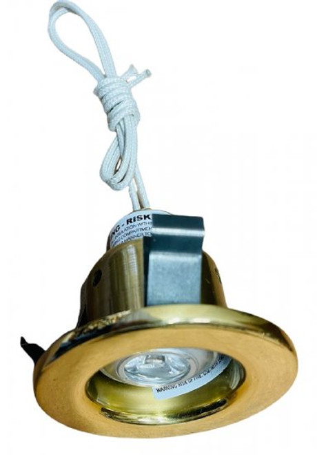 Ark Lighting ARLV2500-LED Low Voltage 2-3/4" inch Recessed Trim 2 Watt LED MR11 No Housing Required Polihs Brass