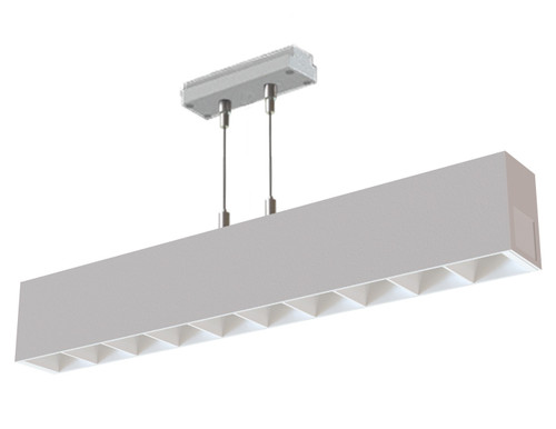 ModuLED MM2P Suspended Linear Illuminated Module Louvered