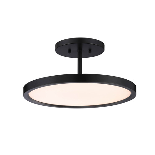 Majestic Lighting P1254 15_ Oil Rubbed Bronze Ceiling Fixture with White Acrylic Diffuser