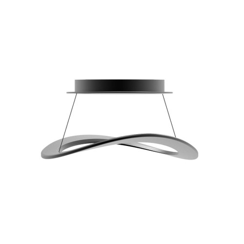 Majestic Lighting C1252 Matte Black Pendant with Acrylic Shade