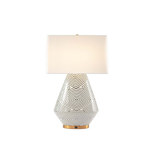 Majestic Lighting TL1261 19_ Zebra Pattern Ceramic Table Lamp Majestic Lighting TL1261 19_ Zebra Pattern Ceramic Table Lamp