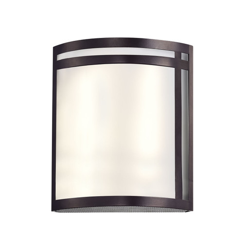 Majestic Lighting S1098 8.5_ Satin Nickel or Oil Rubbed Bronze Wall Sconce Integrated LED Fixture (15W, 3000K CRI>80), 120-277V AC, Non-dimmable (TRIAC dimming available at 120V AC only).