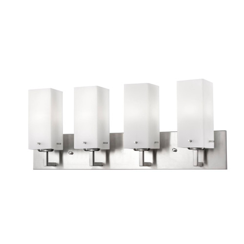 Majestic Lighting V1160 4-Light 24_ Satin Nickel or Oil Rubbed Bronze Vanity Fixture with 4 x CLEANLIFE¨ E26 75W Equiv. Non-dimmable 120V A19 LED Bulb (included) Majestic Lighting V1160 4-Light 24_ Satin Nickel or Oil Rubbed Bronze Vanity Fixture with 4 x CLEANLIFE¨ E26 75W Equiv. Non-dimmable 120V A19 LED Bulb (included)