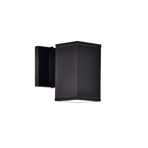 Majestic Lighting OF1051 6_ Texture Black Outdoor Wall Mount Integrated LED Fixture (9W, 3000K CRI>80), 120-277V AC, Non-dimmable (TRIAC dimming available at 120V AC only).