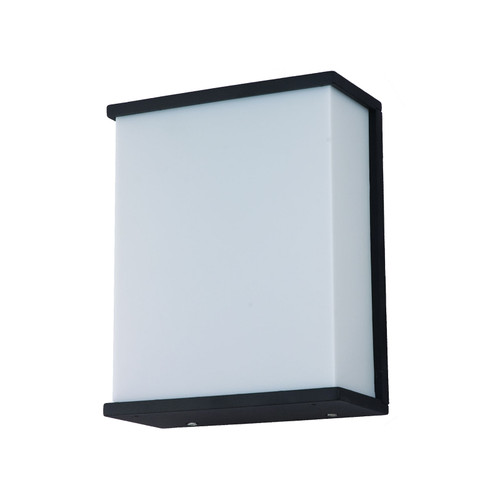 Majestic Lighting OF1054 8_ Texture Black Outdoor Wall Mount Wall Mount Integrated LED Fixture (16W, 3000K CRI>80), 120-277V AC, Non-dimmable (TRIAC dimming available at 120V AC only).