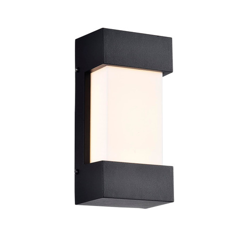 Majestic Lighting OF1050 9.5_ Texture Black Outdoor Wall Mount Integrated LED Fixture (17W, 3000K CRI>80), 120-277V AC, Non-dimmable (TRIAC dimming available at 120V AC only).