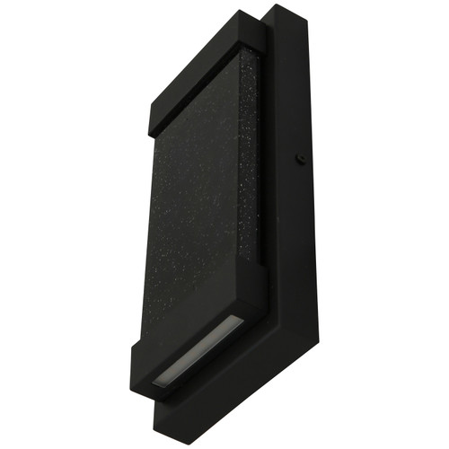 Sunlite 81040-SU 12" 22W 30K 120V Dimmable LED Rectangular Outdoor Up & Down Wall Sconce, Black