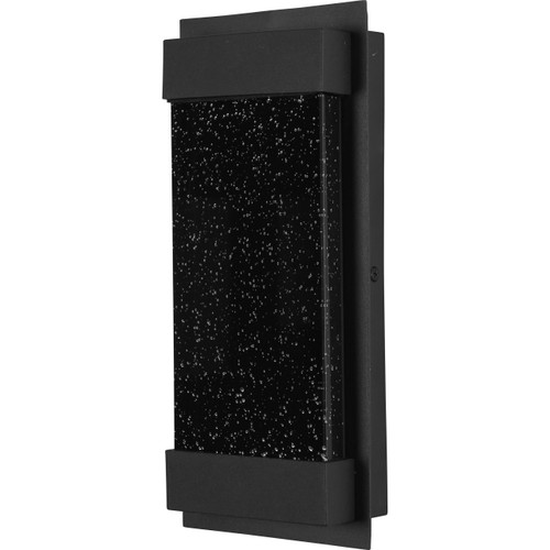Sunlite 81039-SU 12" 22W 30K 120V Dimmable Dark Seedy Acrylic LED Rectangular Outdoor Up & Down Wall Sconce, Black
