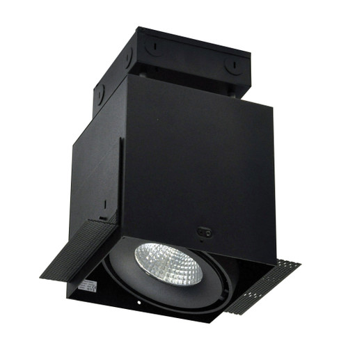 Nora Lighting NMRTLG-13D1L1927SB LED Trimless 3-Head MLS Housing, 30W / 2100lm per Head, 2700K, 16-Degrees Spot, Black, 120V 0-10V Dimming