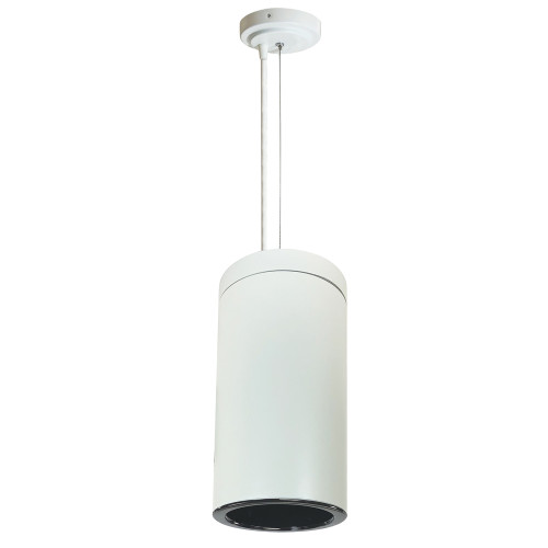 Nora Lighting NYLS2-6C15140FDDW6AC 6" CYL PENDANT 1500L 40K REF, FLD, DIFF/DIFF FLANGE 120V BLK CYL 120-277V 0-10V