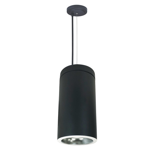 Nora Lighting NYLD2-6C10127DWBAC 6" Cobalt Cable Mount Cylinder, Black, 1000L, 2700K, Diffused/White Reflector, 120V Triac/ELV Dimming