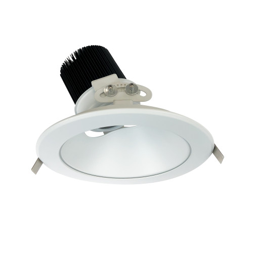 Nora Lighting NC2-839L3530SWSF 8" Sapphire II High Lumen Adjustable Downlight, Round 36-Degree Spot Reflector, 3500lm, 3000K, White Self-Flanged