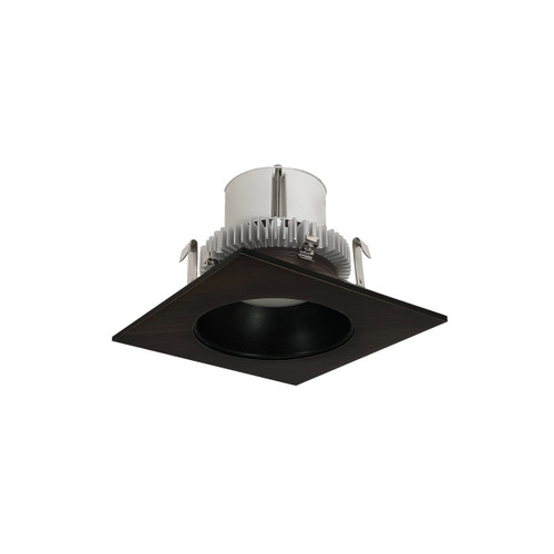 Nora Lighting NLCBC2-45340BZBZ/ALE4 4" Cobalt Click LED Retrofit, Square Reflector with Round Aperture, 750lm / 10W, 4000K, Bronze Reflector / Bronze Flange, 120V-277V input; Triac / ELV / 0-10V dimming