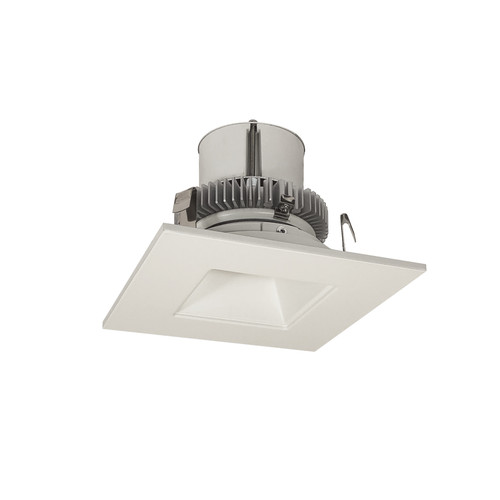 Nora Lighting NLCBC2-45630WW/10LE4EM 4" Cobalt Click LED Retrofit, Square Reflector, 750lm / 10W, 3000K, White Reflector / White Flange, 120V-277V input; Triac / ELV / 0-10V dimming, Pre-Wired for Emergency