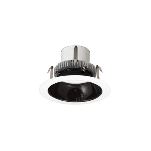 Nora Lighting NLCBC2-45140BW/ALE4 4" Cobalt Click LED Retrofit, Round Reflector, 750lm / 10W, 4000K, Black Reflector / White Flange, 120V-277V input; Triac / ELV / 0-10V dimming