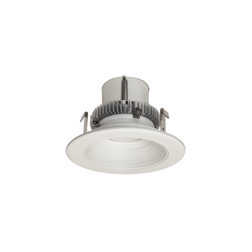 Nora Lighting NLCBC2-45227MPW/ALE4 4" Cobalt Click LED Retrofit, Baffle, 750lm / 10W, 2700K, Matte Powder White Baffle / Matte Powder White Flange, 120V-277V input; Triac / ELV / 0-10V dimming