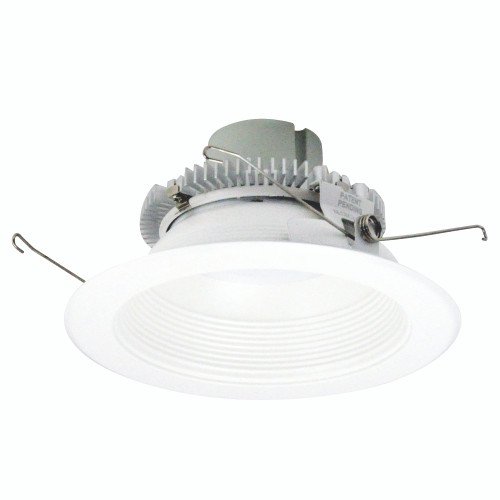 Nora Lighting NLCBC2-65240MPW/ALE4 6" Cobalt Click LED Retrofit, Baffle, 750lm / 10W, 4000K, Matte Powder White Baffle / Matte Powder White Flange, 120V-277V input; Triac / ELV / 0-10V dimming