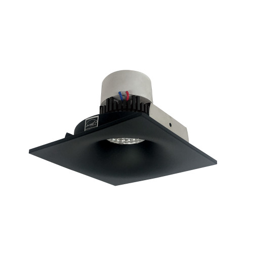 Nora Lighting NPR-4SNB35XBB 4" Pearl LED Square Bullnose Retrofit, 1000lm / 12W, 3500K, Black Finish