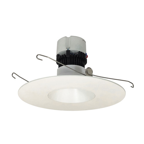 Nora Lighting NPR-56RNDC40XWW 5"/6" Pearl LED Round Retrofit Reflector, 1200lm / 12W, 4000K, White Reflector / White Flange