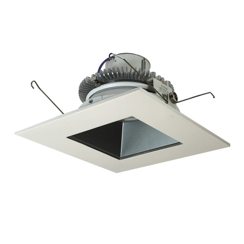 Nora Lighting NLCBC2-65630PW/A 6" Cobalt Click LED Retrofit, Square Reflector, 750lm / 10W, 3000K, Pewter Reflector / White Flange