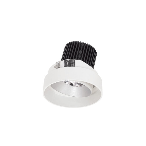 Nora Lighting NIO-4RTLA27QHW 4" Iolite LED Round Trimless Adjustable, 10-Degree Optic, 850lm / 12W, 2700K, Haze Adjustable / White Reflector