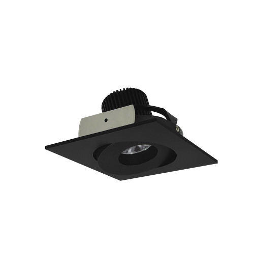 Nora Lighting NIO-4SG30QBB 4" Iolite LED Square Adjustable Gimbal, 10-Degree Optic, 850lm / 12W, 3000K, Black Finish