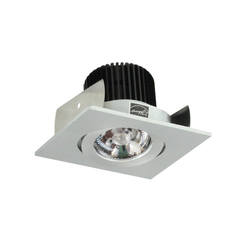 Nora Lighting NIOB-2SG27QNN 2" Iolite LED Square Adjustable Gimbal, 10-Degree Optic, 850lm / 12W, 2700K, Natural Metal Finish