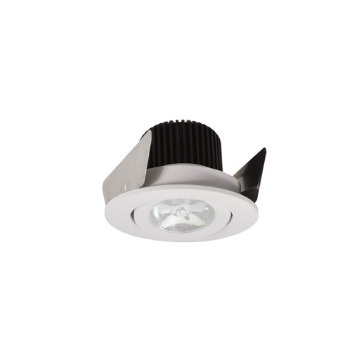 Nora Lighting NIOB-2RG30QWW 2" Iolite LED Round Adjustable Gimbal, 10-Degree Optic, 850lm / 12W, 3000K, White Finish