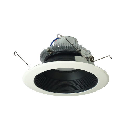 Nora Lighting NLCBC2-65227BW/A 6" Cobalt Click LED Retrofit, Baffle, 750lm / 10W, 2700K, Black Baffle / White Flange