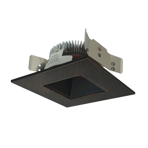 Nora Lighting NLCBS-4561235BZ 4" Cobalt Shallow High Lumen LED Trim, Square/Square Regress, 1200lm, 3500K, Bronze