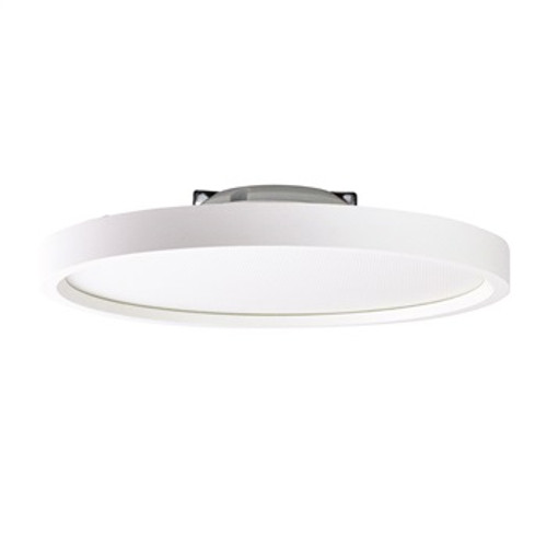 Nora Lighting NLOS-R72L40WW 7" SURF Regressed Edge-Lit Surface Mounted LED, Round Baffle, 1000lm, 14W, 4000K, 90+ CRI, 120V Triac/ELV Dimming, White