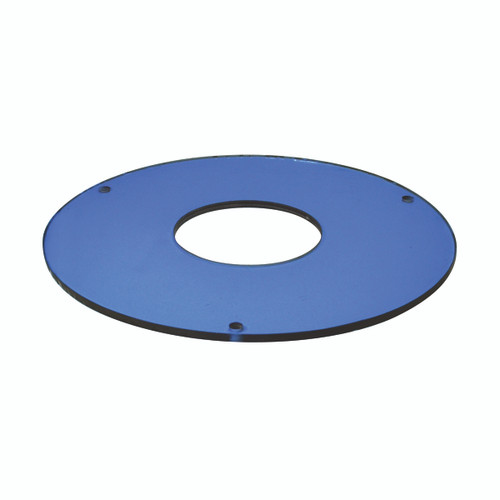 Nora Lighting NTG-8B/80 8"GLASS,BLUE WITH 80MM C