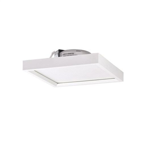 Nora Lighting NLOS-S42L50WW 4" SURF Regressed Edge-Lit Surface Mounted LED, Square Baffle, 650lm, 11W, 5000K, 90+ CRI, 120V Triac/ELV Dimming, White