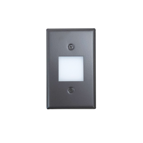 Nora Lighting NSW-6629BZ Mini LED Step Light w/ Frosted Glass Lens Face Plate, 1W, 90+ CRI, 2700K, Bronze, 120V Non-Dimming