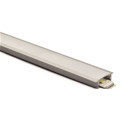 Nora Lighting NATL-C24W 4-ft Shallow Channel, White (Plastic Diffuser and End Caps Included)