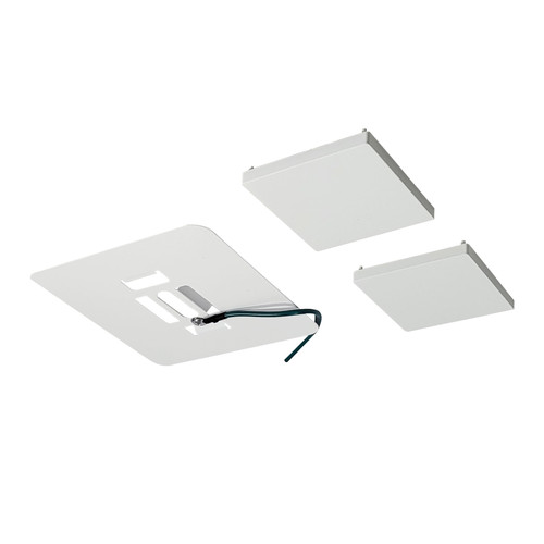 Nora Lighting NLIN-JBCW Surface Mount Kit for L-Line LED Direct, White Finish
