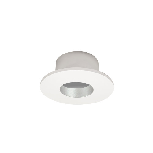 Nora Lighting NIOC-1RNGHW 1" Iolite Can-less Round Downlight Trim, Haze Reflector / White Flange