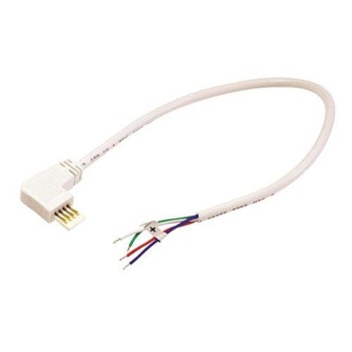 Nora Lighting NAL-811/72W 72" Side Power Line Cable Open Wire for Lightbar Silk, Right, White
