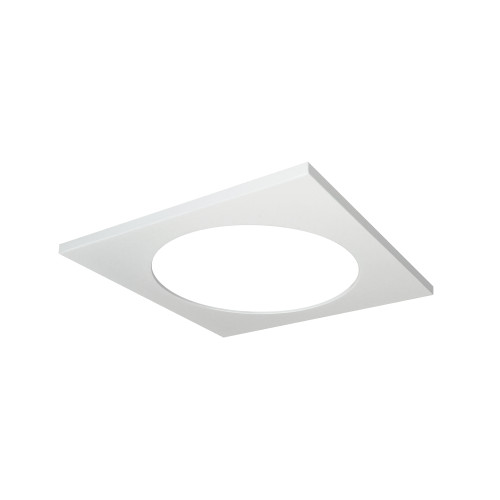 Nora Lighting NM4-SETMPW Square Trim for NM4-R470, Matte Powder White