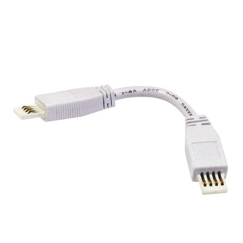 Nora Lighting NAL-806W 6" Flex SBC Interconnection Cable for Lightbar Silk, White