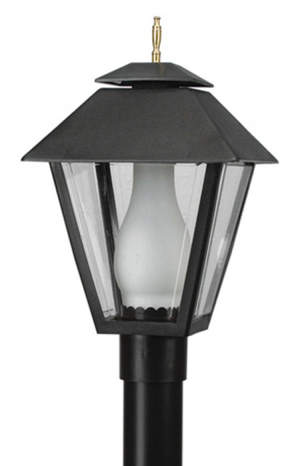 Wave Lighting 112-LT15 COLONIAL POST TOP W/GLASS CHIMNEY