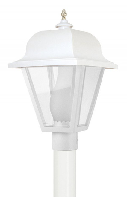 Wave Lighting 411-LR15 SAXONY POST TOP W/GLASS CHIMNEY