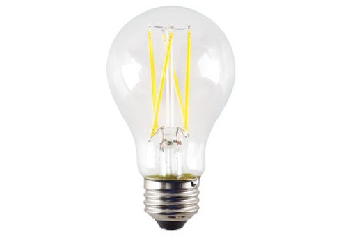 Halco Lighting Technologies 14014 LED A-Shape (A19) Filament Bulb Clear Medium (E26) Base 120V 800 Lumen 15000 hours 82 CRI Dimmable