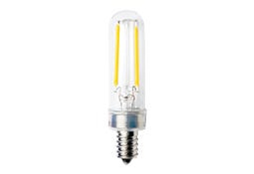 Halco Lighting Technologies 15524 LED Tubular (T6) Filament Bulb Clear Candelabra (E12) Base 120V 180 Lumen 15000 hours 80 CRI Dimmable