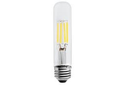 Halco Lighting Technologies 15529 LED Tubular (T9) Filament Bulb Clear Medium (E26) Base 120V 350 Lumen 15000 hours 80 CRI Dimmable